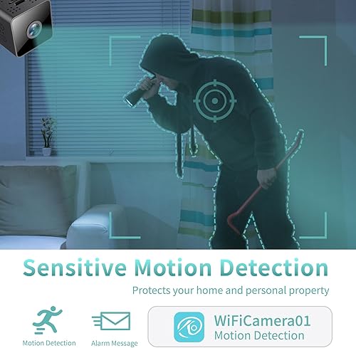 Miniatura 5 de Mini cámara inalámbrica de seguridad para el hogar, cámara para interiores y exteriores, cámara 1080P HD, pequeñas cámaras inteligentes con WiFi