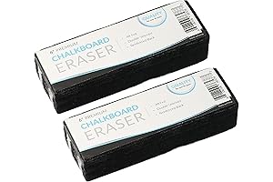 2-Pack of 6-Inch Felt Chalk Board Erasers - Premium Quality and Effective...