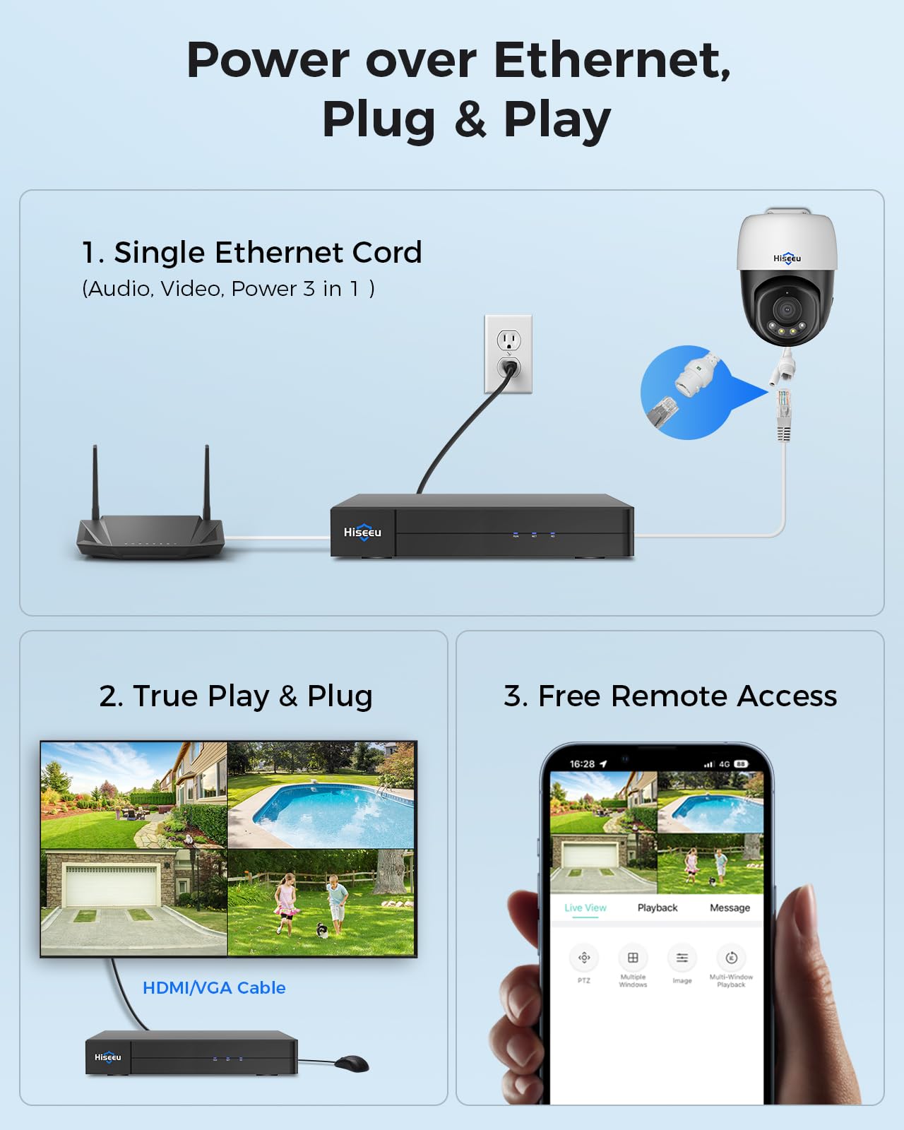 ieGeek 4K PoE Security Camera System with 8CH 2TB HDD for 24/7 Recording product image 19