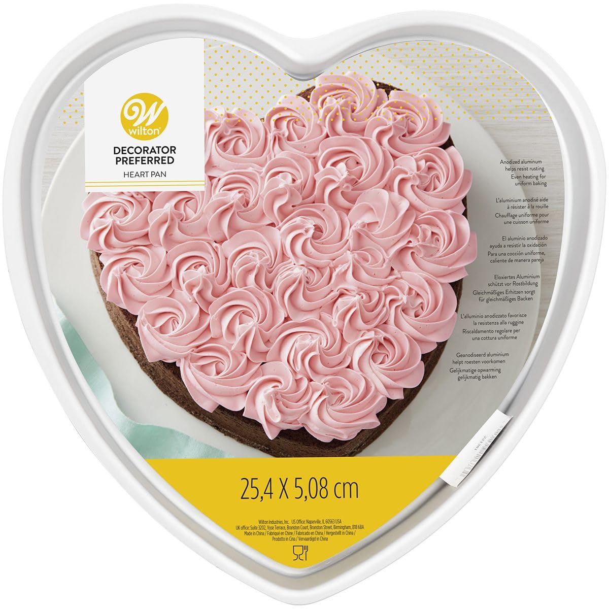Wilton Decorator Preferred Aluminum Heart Cake Pan, 25.4 cm