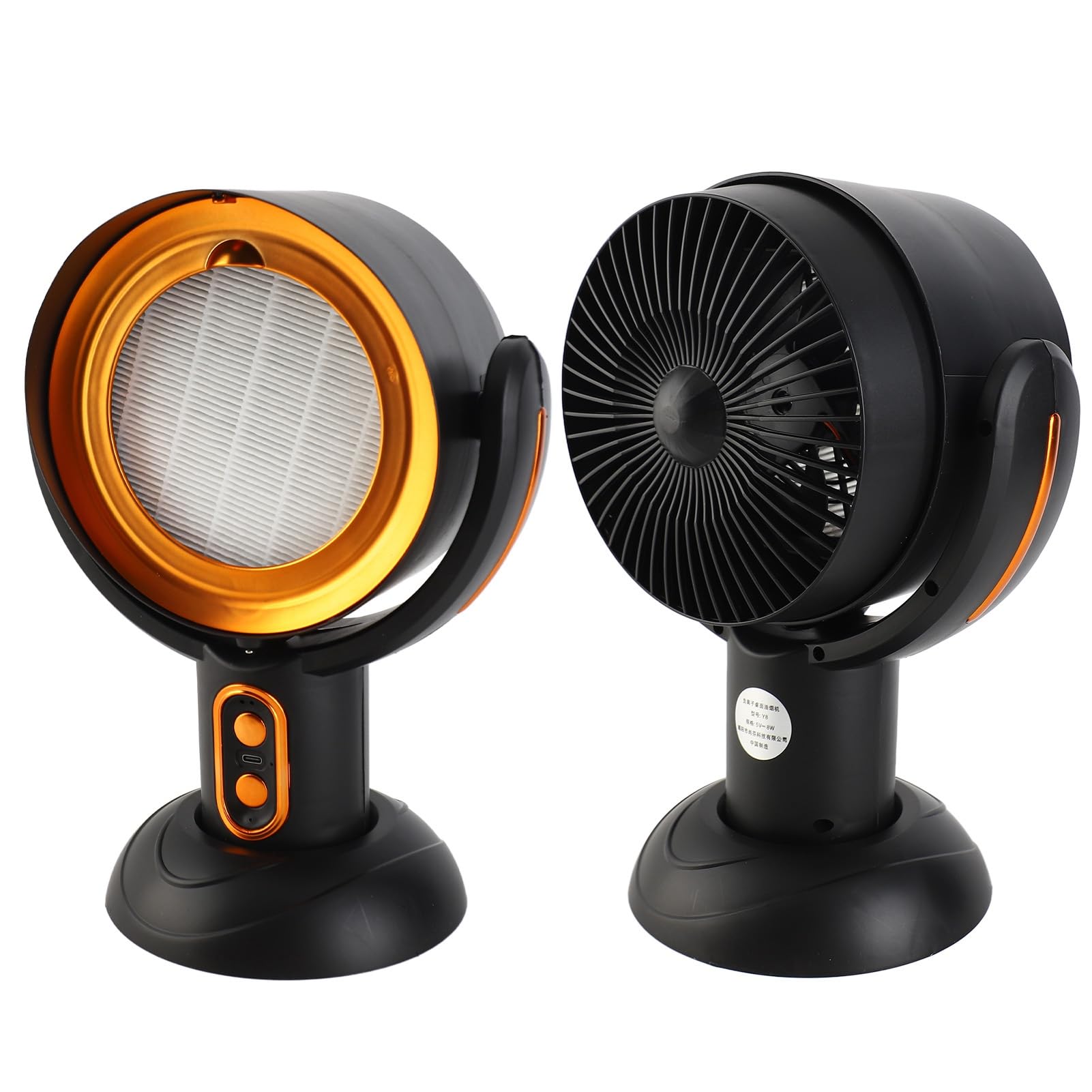 Cappa da Cucina Portatile con 2 Marce velocità Alimentata Tramite USB Mini Aspiratore da Cucina Cappa da Cucina da Tavolo Filtro Rimovibile per Camera da Letto 'appartamento (e