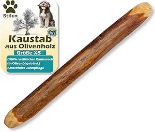 Stilux® Olive Wood Chew Wood for Dogs up to 5 kg, Size XS, Chew Bone Dog Toy, Durable Wooden Bone Chew Toy for Dog Dental Care product image