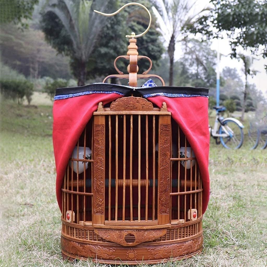 Amazon.co.jp: 鳥かごを彫る手作り竹織りバードケージセット 九官鳥