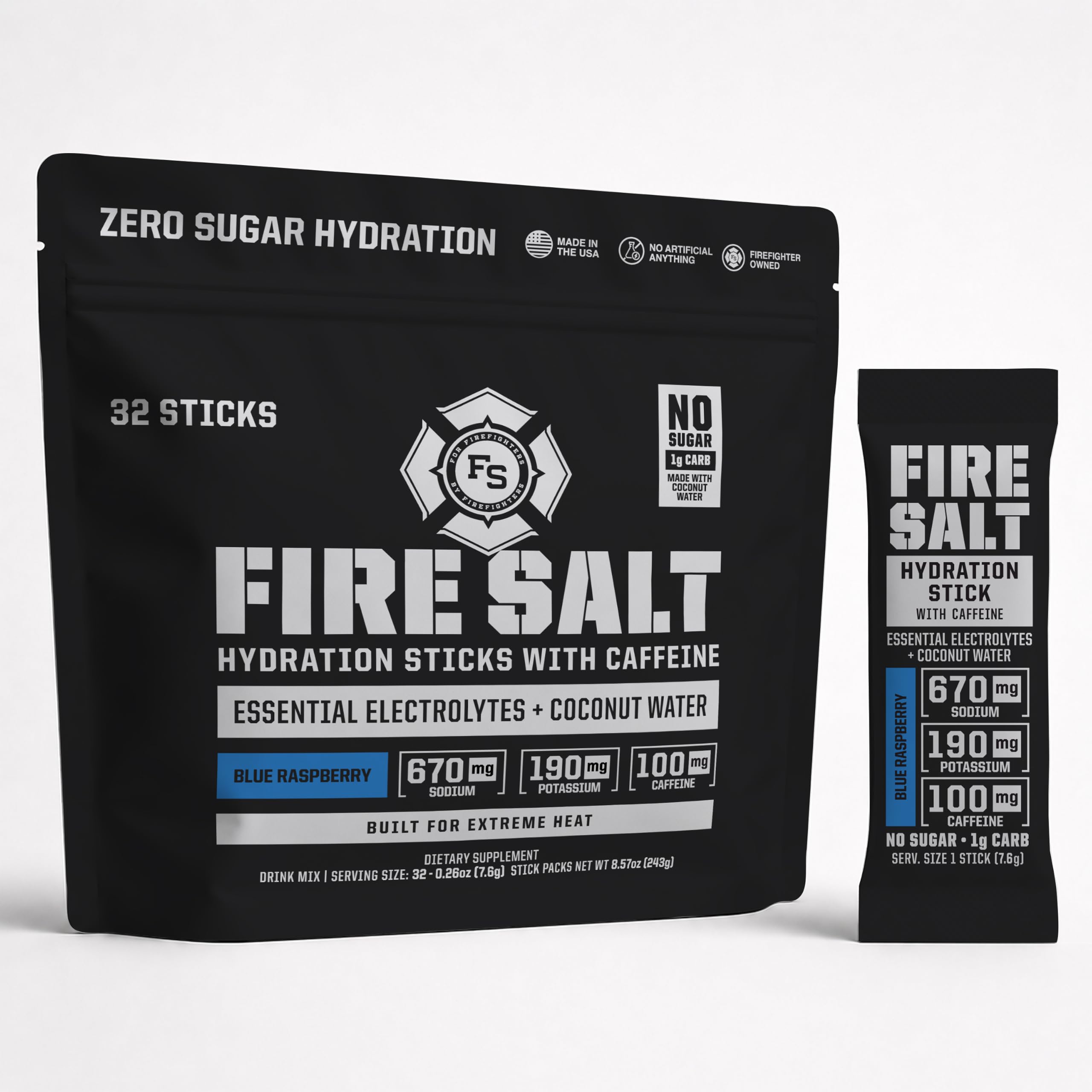 Fire Salt Variety Pack Electrolyte Hydration Sticks, Zero Sugar, 32 Count — Amazon image 15