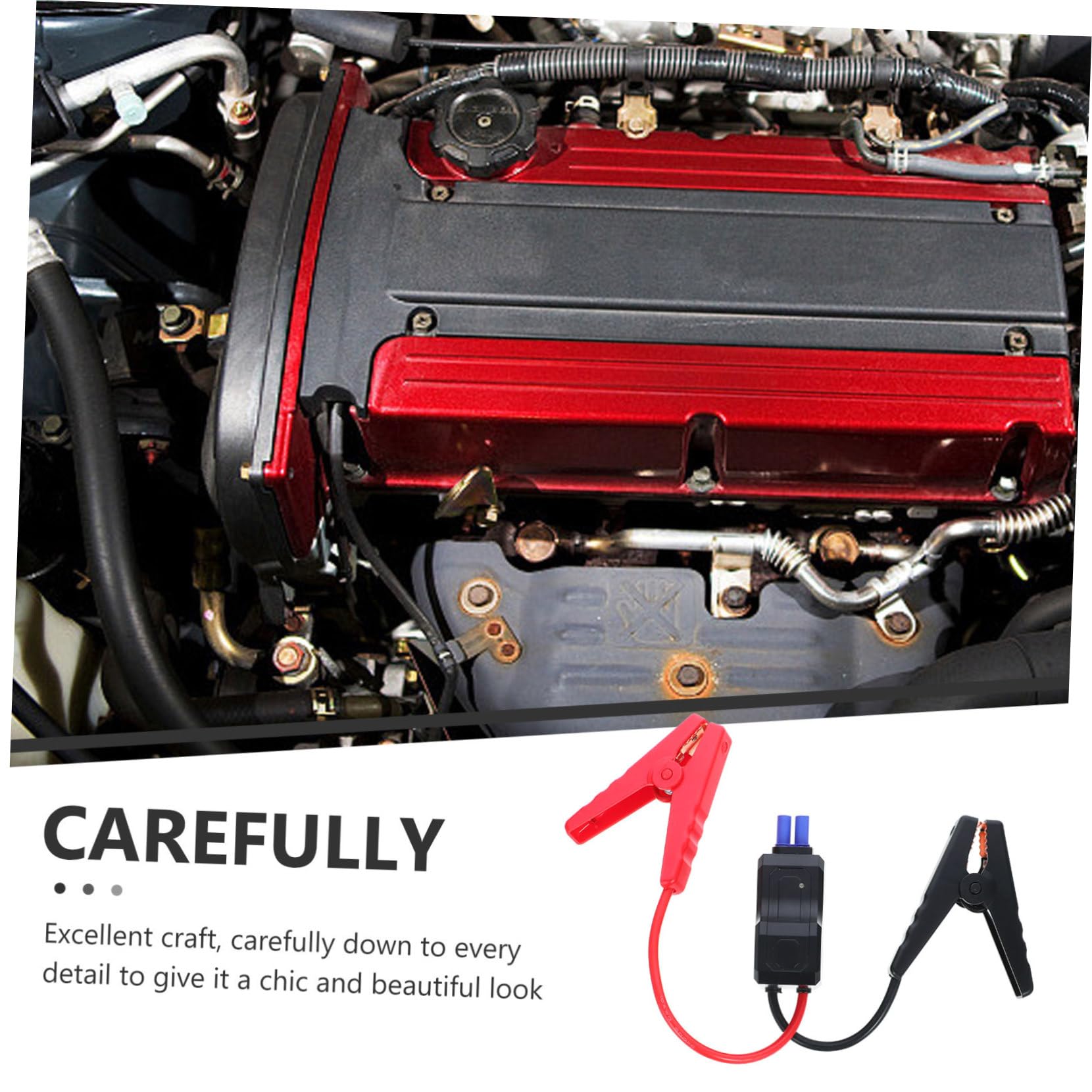 Gatuida 5piezas Cables De Arranque De Batería Inteligentes Para Vehículos Clip De Emergencia De Arranque Cables De Refuerzo Para Automóviles