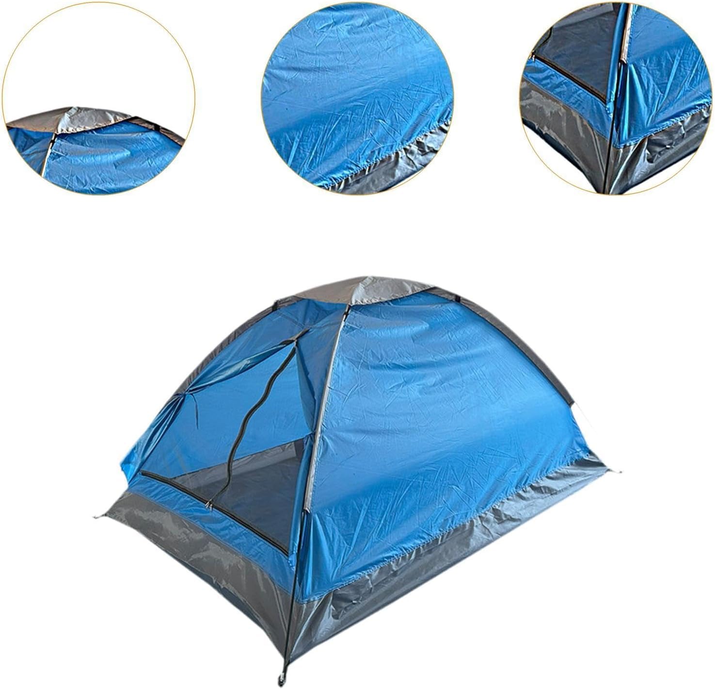 jojomis Tenda da campeggio per 2 persone, leggera e pieghevole, antivento, per zaino in spalla, facile da installare, per viaggi, escursioni, picnic, cortile e uso familiare