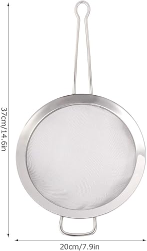 Miniatura 2 de Tyenaza Stainless Steel Fine Mesh Oil Strainer Flour Colander Sieve Sifter Filter Kitchen Tool