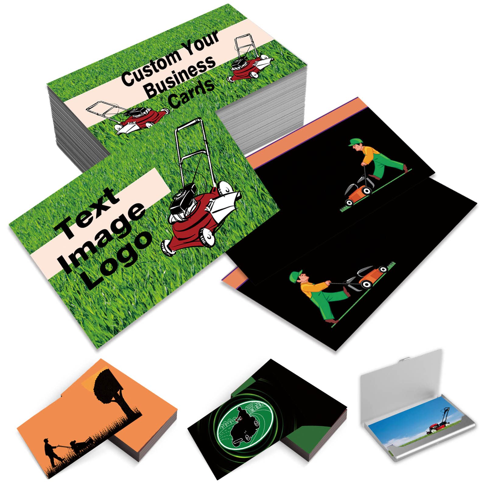 Custom Business Cards Personalized Business Card Double Side Customized Business Cards with Logo/Text, Business Card for Company, Business, Thanks