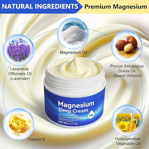 Miniatura 3 de Aceite de Magnesio para Pies, Crema Tópica de Magnesio, Alta Concentración Genuina Zechstein