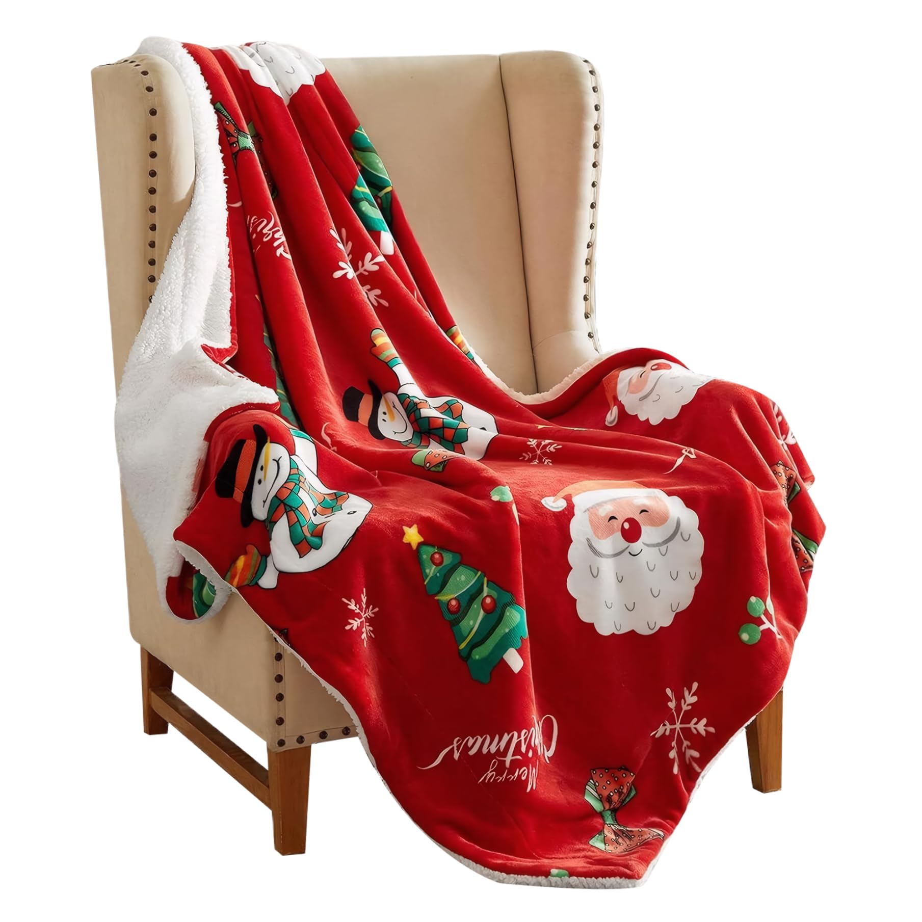 Couverture de Noël : le joli jeté en flanelle douce idéal à offrir pour les vacances