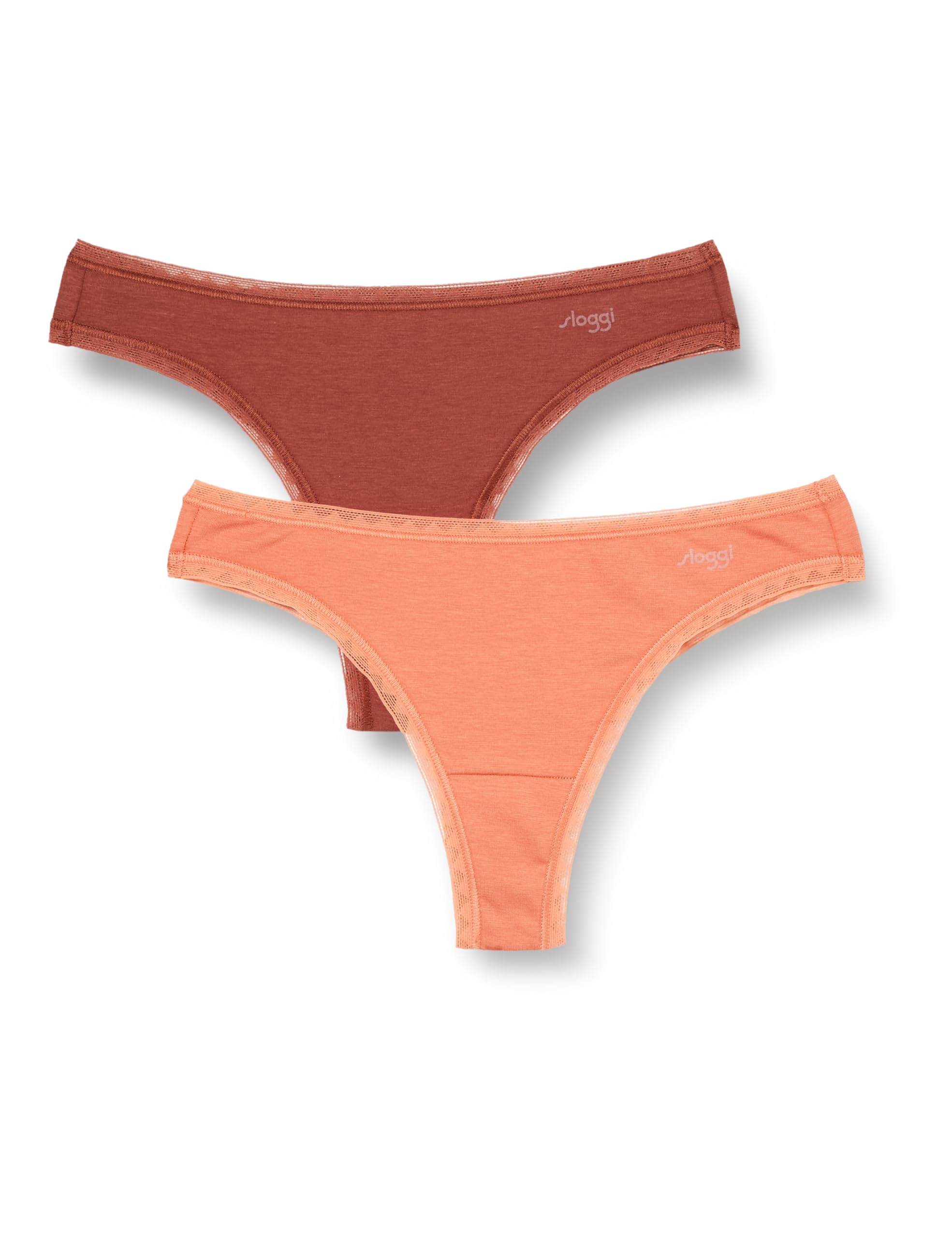 Sloggi Damen Shadow Brazil Slip – Moderner High-Leg-Slip Mit Spitze & Mesh