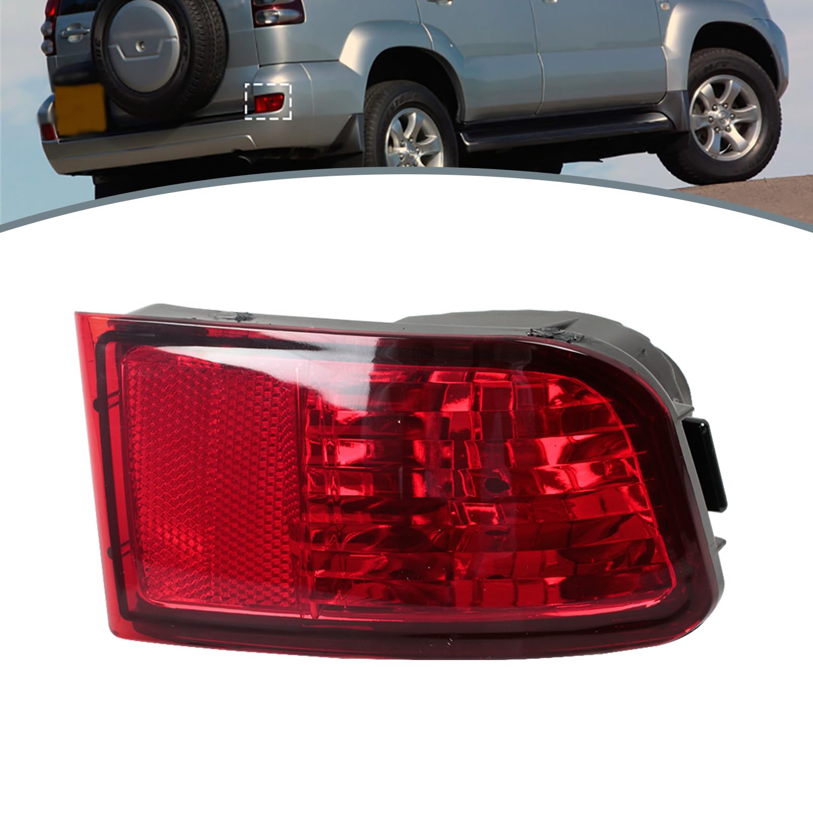 JESYMBX For Toyota Land Cruiser Prado 120 series GRJ120 TRJ120 FJ120 2002-2009 Rear Bumper Reflector Tail Light right