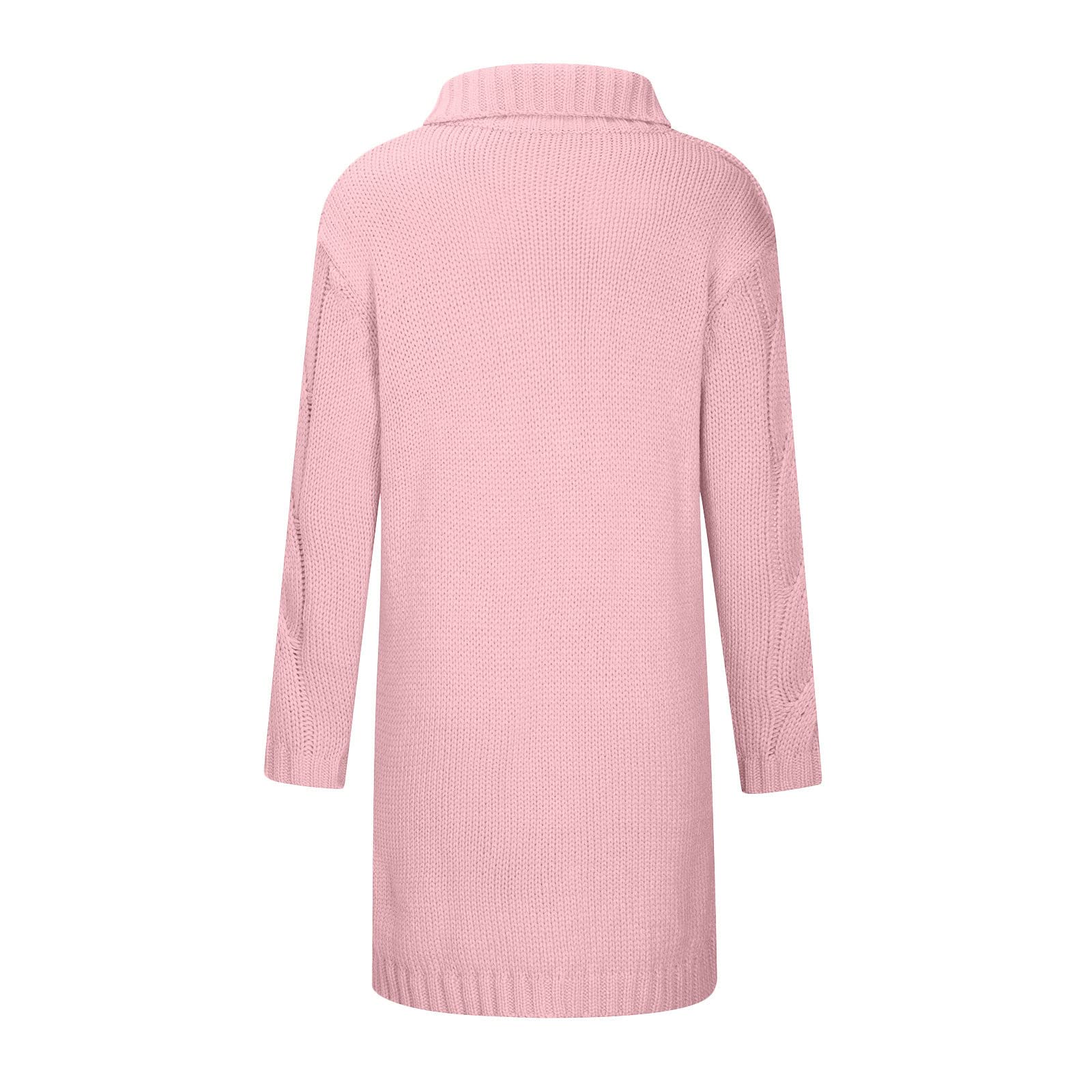 Cárdigan con botones para mujer, suéter de punto grueso de gran tamaño, suave, manga larga, parte delantera abierta, abrigo holgado con 2 bolsillos, ropa de punto acanalado, ropa de abrigo ligera y
