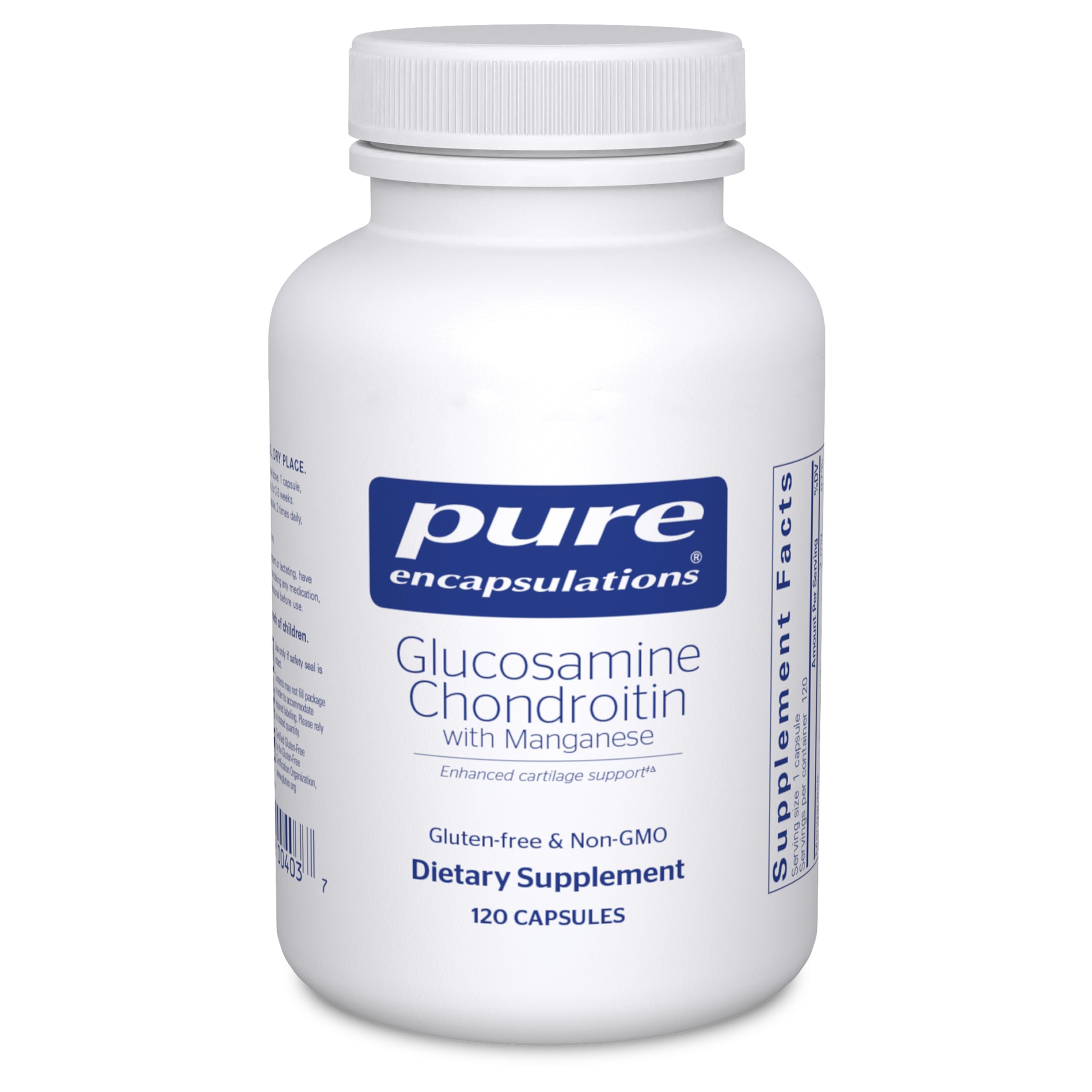 Pure Encapsulations Glucosamine Chondroitin with Manganese, 120 Capsules 120 Count (Pack of 1)