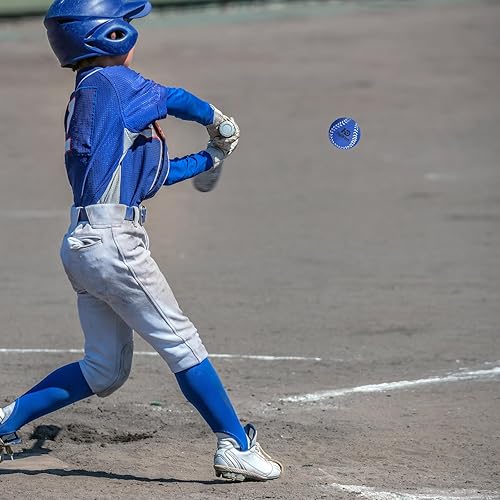 Miniatura 7 de Liliful 100 pelotas de béisbol de espuma suaves con bolsa de cordón, 1.6 pulgadas, mini pelotas de béisbol de espuma colorida para lanzar máquinas