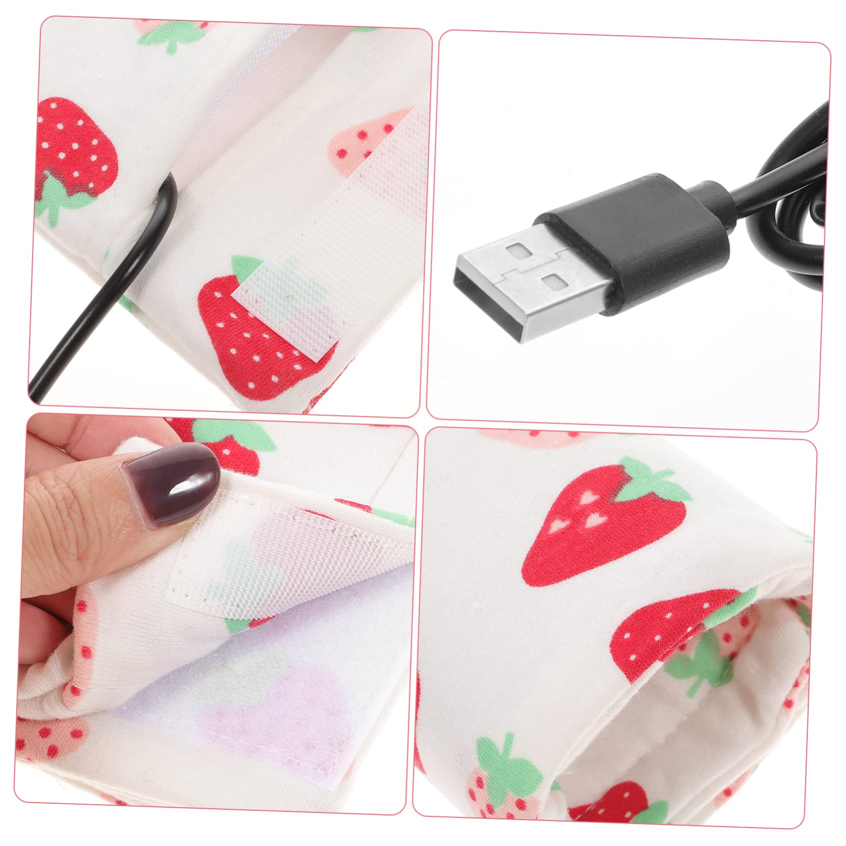 Toyvian 4 Uds Cubierta De Biberón De Uso General Calentador De Biberones Para Leche Funda Térmica Para Biberón Calentador De Biberones De Leche USB Paño Calentador De