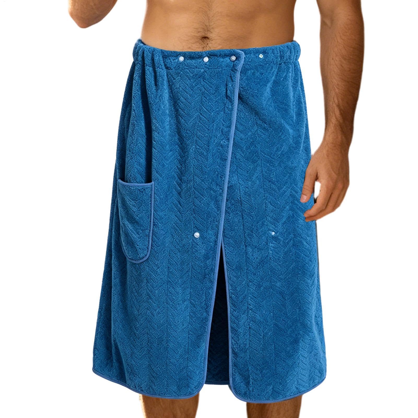 Serviette de corps enveloppante homme pour éviter le froid après bain