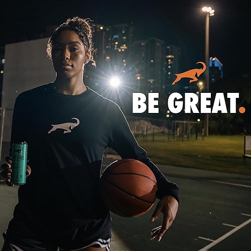 Miniatura 8 de Nueva bebida energética G.O.A.T. Fuel  Energía preentrenamiento sin azúcar  Aumenta el rendimiento mental y físico  Con hongos Cordyceps, BCAA y