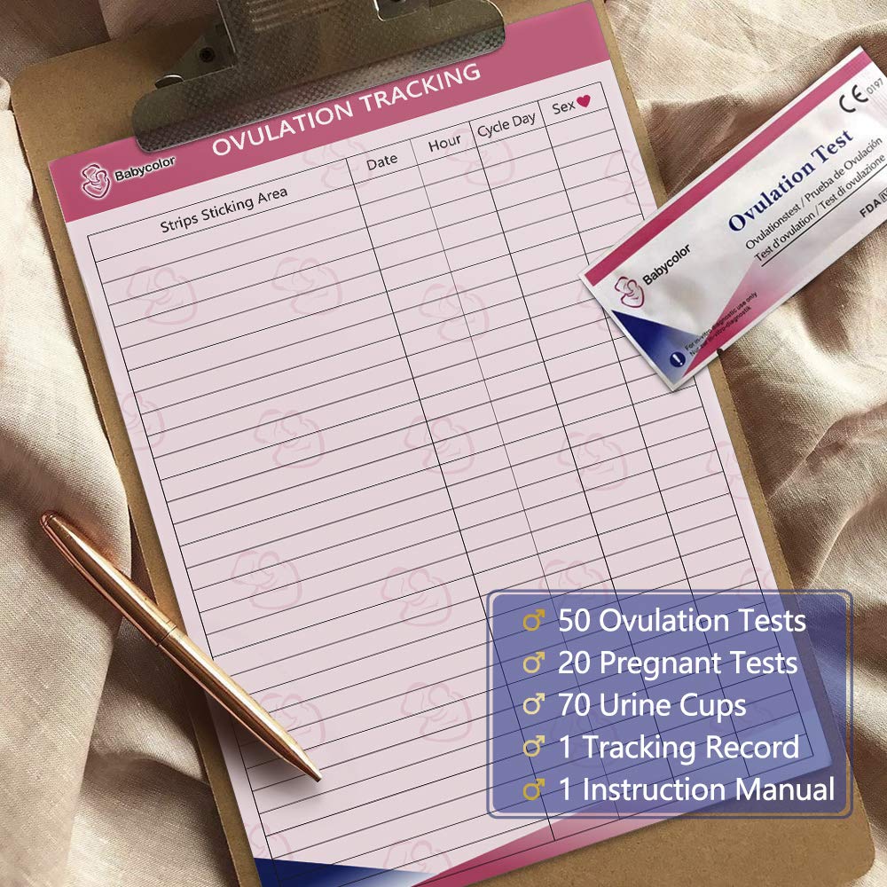 Ovulation and Pregnancy Test Strips, Ovulation Kit with 50 Ovulation