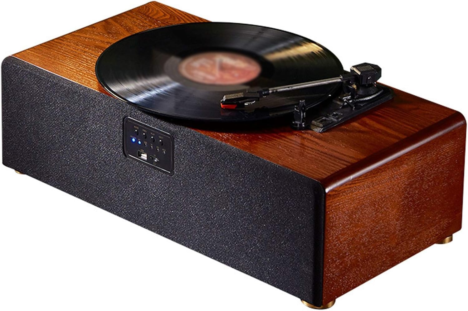 Fonografo retrò, Giradischi in Vinile, Giradischi Multifunzione Portatile, Supporto per Dischi in Vinile/Riproduzione Disco U/Bluetooth Wireless, Compatibile con Dischi in Vinile 18/25/30 cm