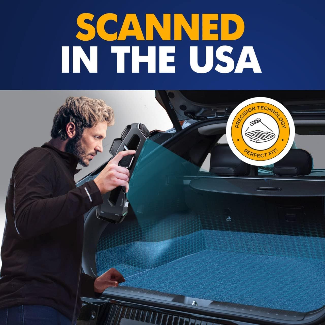 Premium Cargo Liner for Kia EV6 2022-2024 - 100% Protection - Custom Fit Car Trunk Mat - Easy-to-Wash & All-Season Black Cargo Mat - 3D Shaped Laser Measured Trunk Liners for Kia EV6 (CV) - Image 4