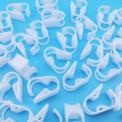 Miniatura 5 de 50 abrazaderas de tubo de plástico ajustables de 0.394-0.630in0.393-0.63 pulgadas, 8 grados de control de flujo, abrazaderas de manguera de válvula