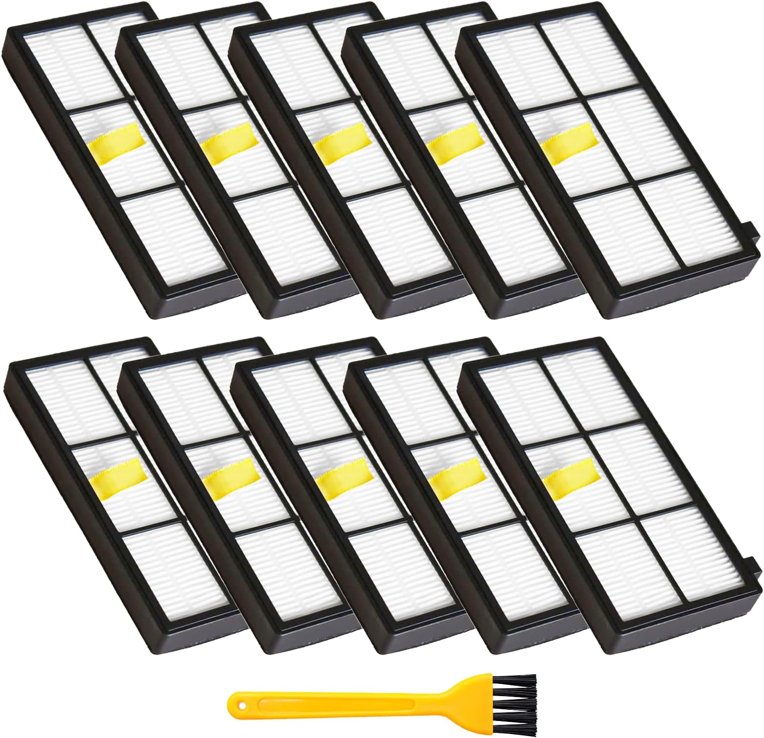 Garbage fighter Filter Replacement for iRobot 800 900 Series Parts - Replenishement Robotic with Cleaning Brushes for 805 860 870 871 880 890 960 980 Vacuum Cleaner Accessories