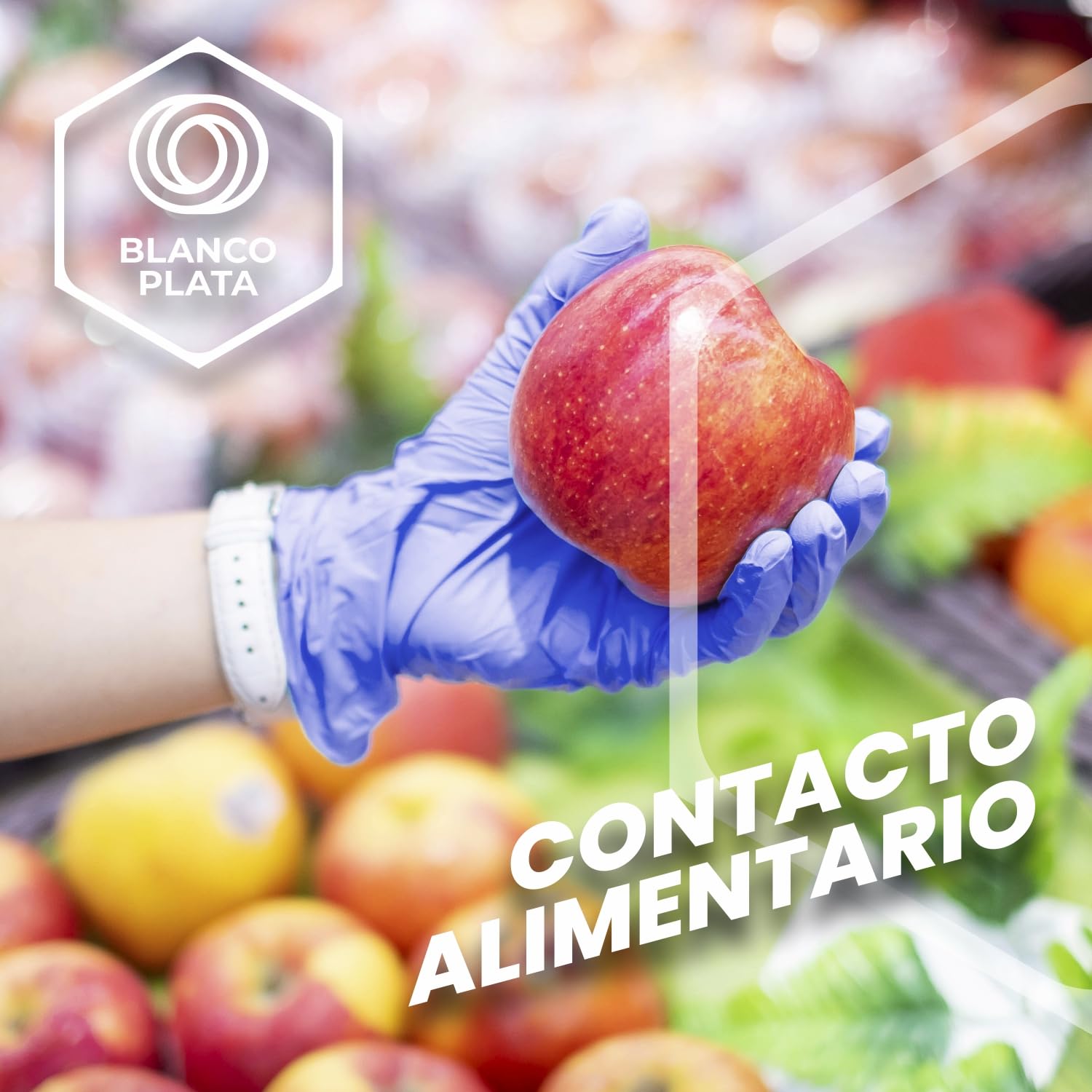 Guante de nitrilo azul Soft Touch Caja Talla Grande 10 cajas de 100 unidades