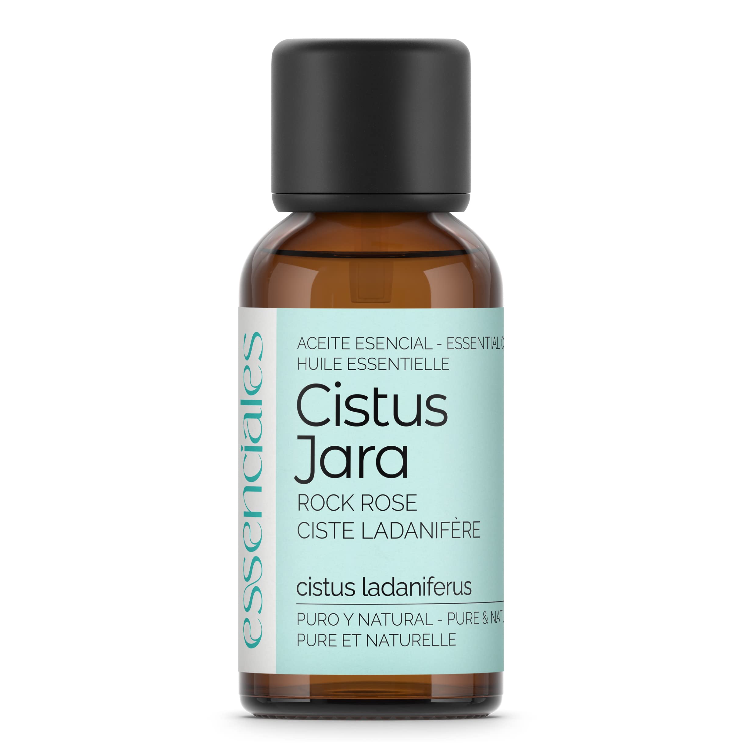 ESSENCIALES Aceite Esencial de Cistus Jara 30 ml – 100% Puro y Natural – Ideal para Difusor y Aromaterapia