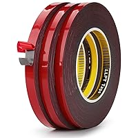 Vista 1 de LLPT Cinta de doble cara de 0.4 pulgadas x 108 pies, cinta de montaje de espuma acrílica, resistente a la intemperie, libre de residuos, fuerte