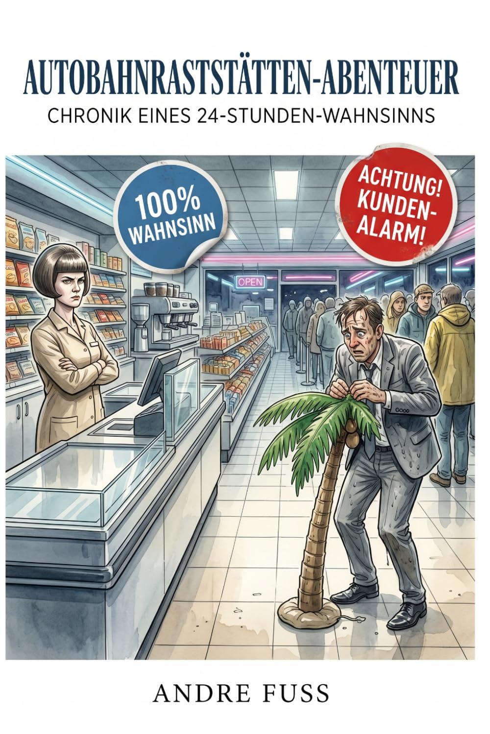 Autobahnraststätten-Abenteuer: Chronik eines 24-Stunden-Wahnsinns (Satirische Protokolle des Wahnsinns)
