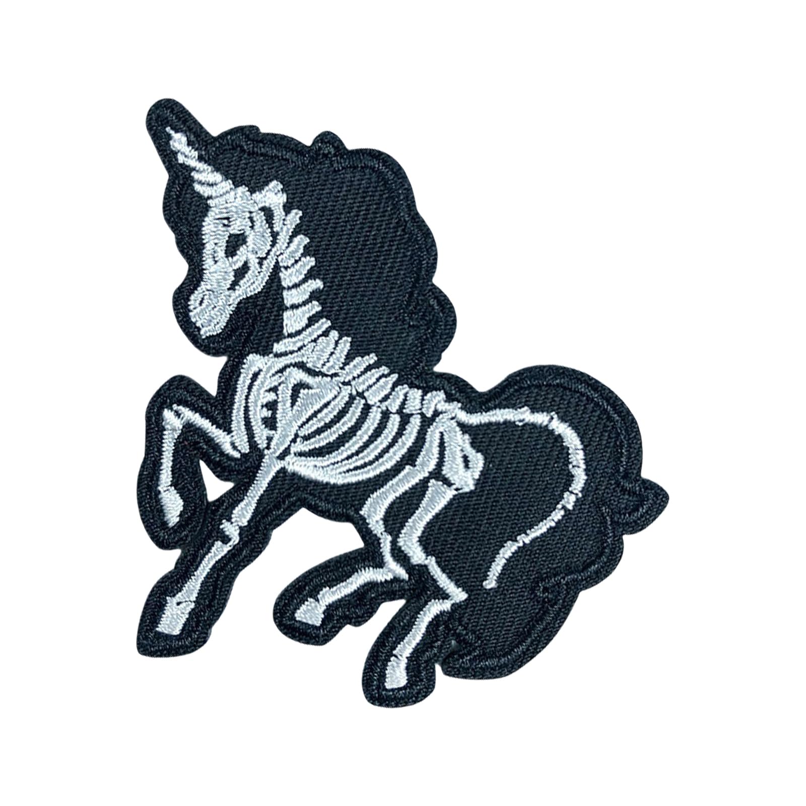 Lerpwige Animal Sew On/Iron on Patches Horse Head Embroidered Ponies Sewing Applique for Bag Decoration Sewing Embroidered Horse Head Iron On/sew on