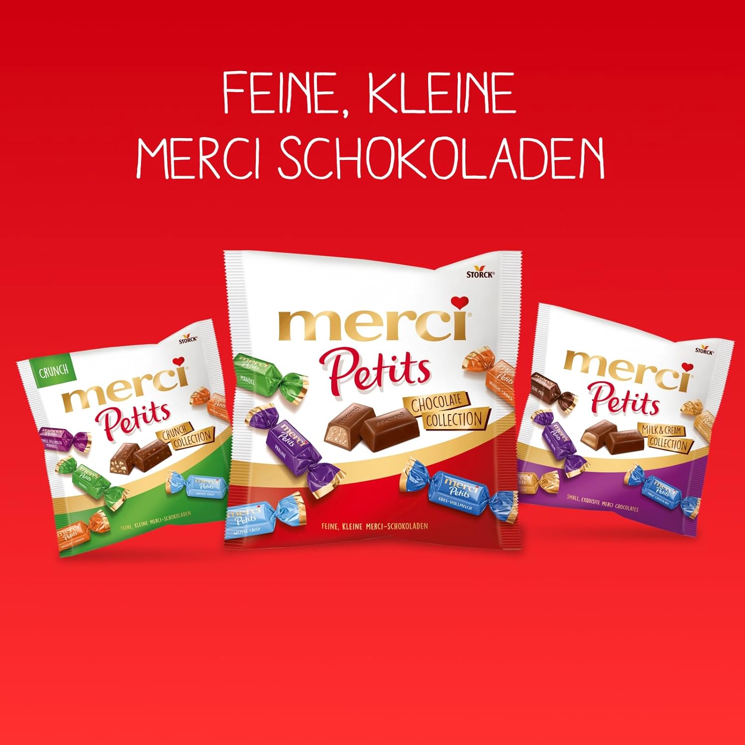 "Vielfalt der merci Petits Schokolade: Grosse Auswahl für alle!" 7 merci Petits Chocolate Collection 12 x 125g