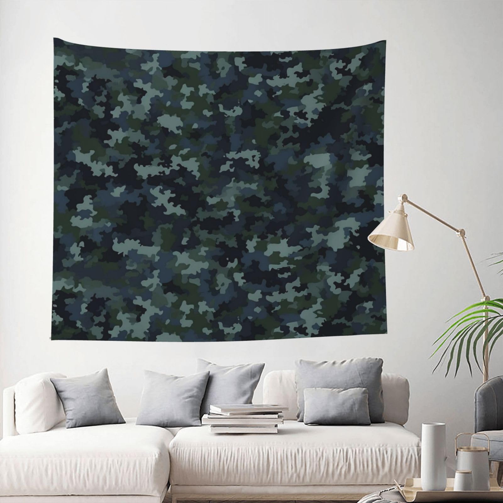 QLDETUPWLX Tapestry 153 X 130 CM Inches Wall Hanging for Living Room Camo Pattern Tapestrys Home Decor Soft Aesthetic Tapestries Hanging Decor Blanket Wall Tapestry for Bedroom Dorm Indoor Outdoor