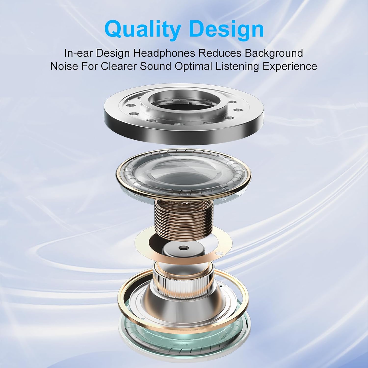 USB C Headphones for iPhone 17 16e/16/16 Pro/16 Pro Max/16 Plus/15 Pro/15 Pro Max/15 Plus/15,iPad Pro,Type C Wired Earbuds Microphone Earphones for Samsung Galaxy S25 Ultra/A17,Pixel 10 9 8,One Plus9 White-USB C