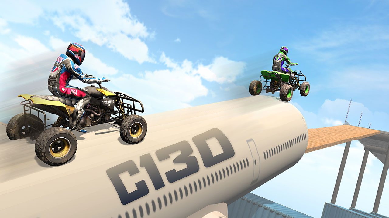 Extreme Hot ATV Quad Wheels Stunt: Mega Ramp Bike Stunts Game 3D - App ...