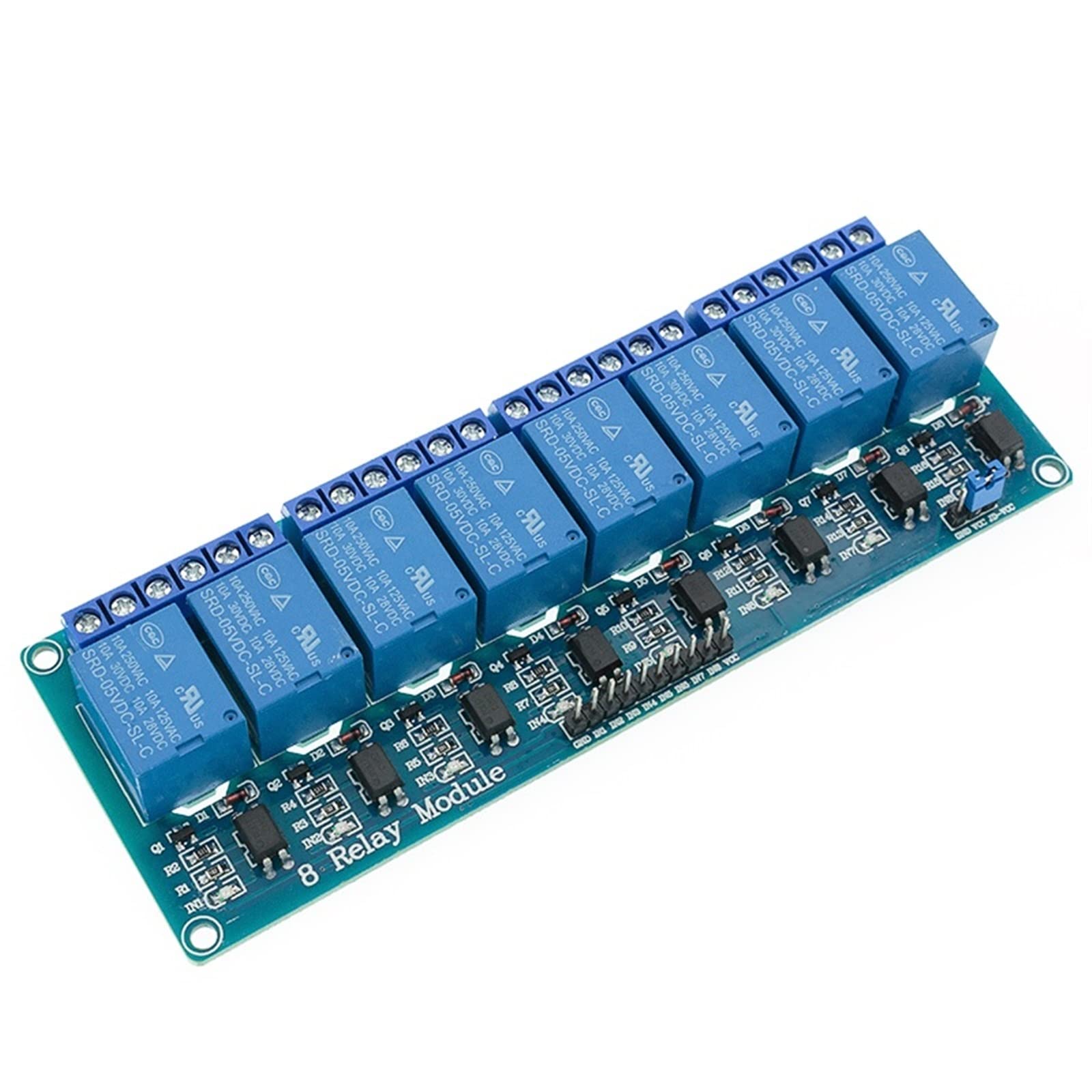 Módulo de relé 5v de 8 canales para solucionar fallos de interferencias y proteger microchips