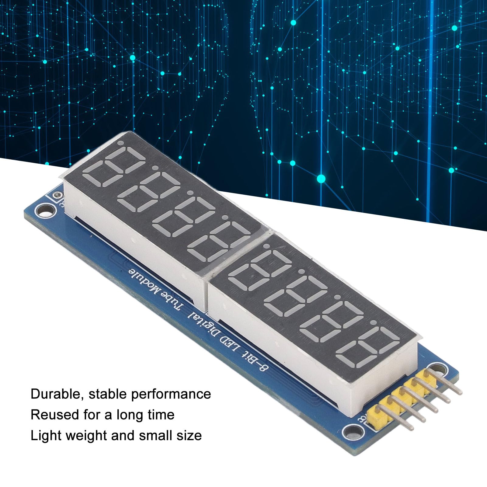 8 Digit Digital Tube LED Display Module, Display Board Segment Digital Tube Portable LED Display Module Small Size Durable LED Display Module 74HC595 Drive Common Anode