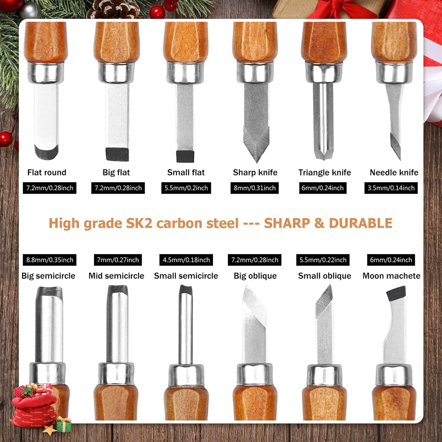 Wood Carving Tools Kit for Beginners 23pcs Hand Carving Knife Set Craft Engraving Supplies Include All-Purpose Cutting Knife and Detail Knife with Cut Resistant Gloves for Kids Adults Woodcrafts DIY : Arts, Crafts & Sewing