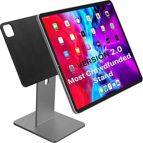 MagFlott V2.0 soporte magnético para iPad Pro 12.9", iPad Air 13" M2 (2024). Kickstarter exitoso. incluye cable USB C de 6 pies, imanes y bisagra