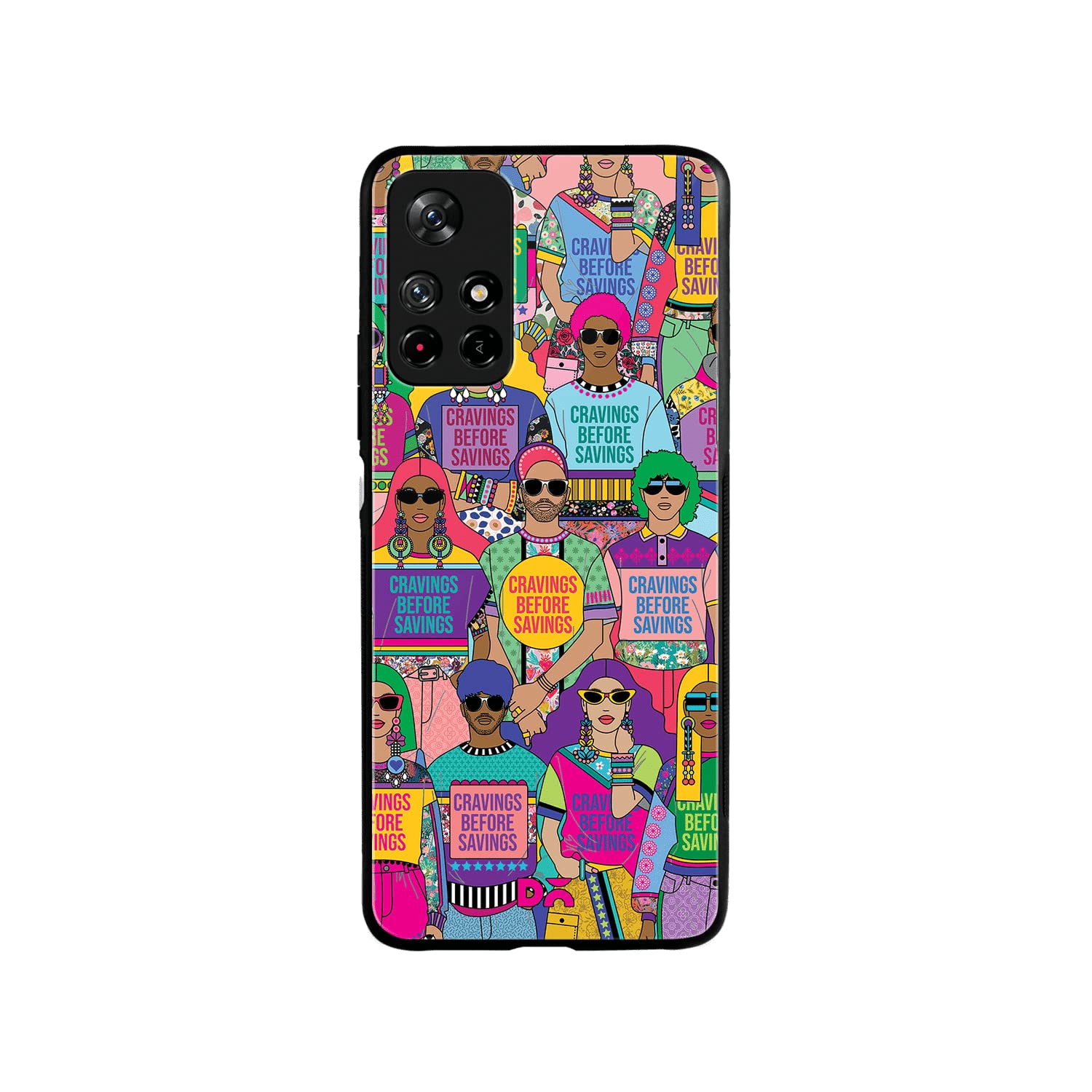 Dailyobjects Cravings Before Savings Glass Back Case Cover For