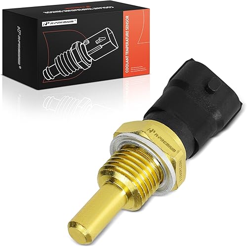 A-Premium Sensor de temperatura del refrigerante del motor 2 pines compatible con Chevrolet, GMC, Buick, Cadillac, Saab, Pontiac y Saturn,