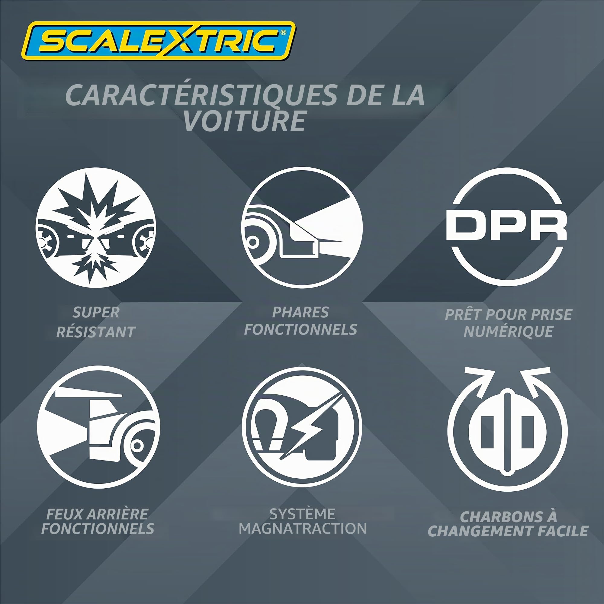 Scalextric Ensembles de Pistes de Course numériques pour Enfants – Arc AIR : World GT Race Set – Circuit de Course électrique contrôlé par Application pour Enfants à partir de 8 Ans, Pistes de Course