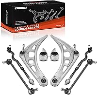 A-Premium 8-Piece Front Suspension Kit for BMW E46 318i 325i 330i Z4 - Control Arms Bushings Sway Links Tie Rods
