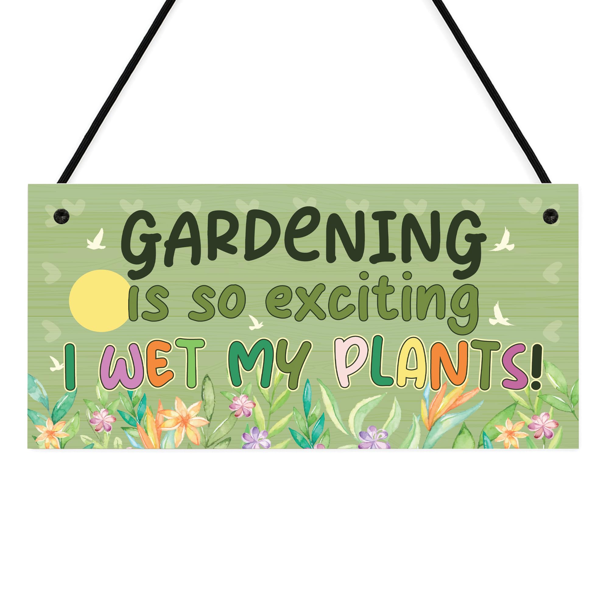Red Ocean Garden Sign Funny Gardening Is So Exciting I Wet My Plants Sign For Shed Funny Friendship Plaque Garden Plaque For Outside Yard Sign