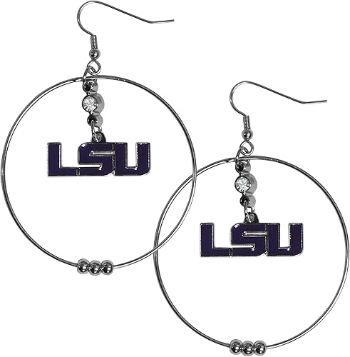 Miniatura 23 de Siskiyou Sports Pendientes de aro NCAA, 2 pulgadas