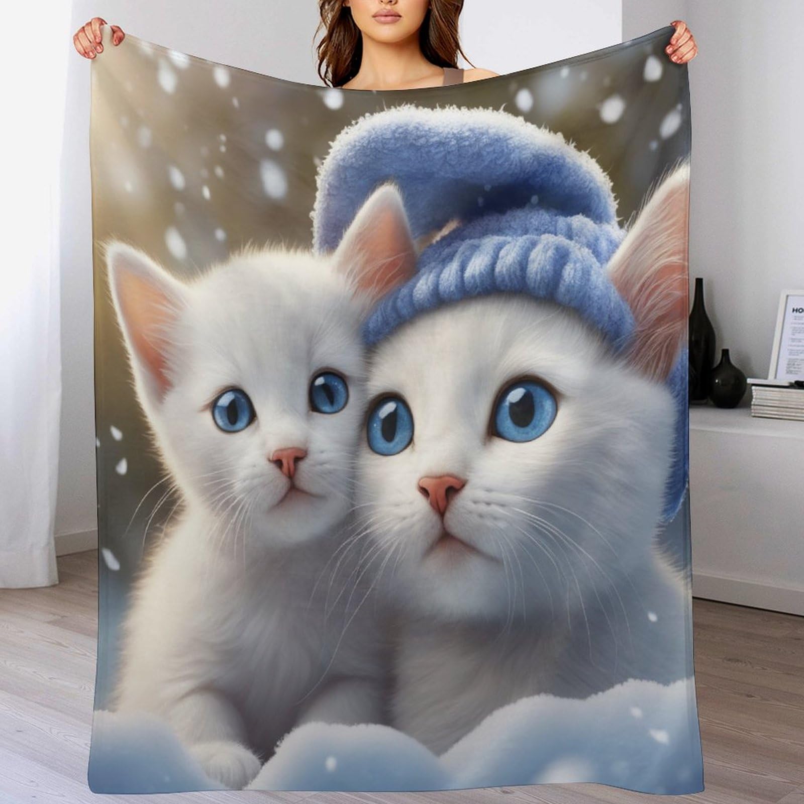 Couverture polaire douce contre le froid pour canapé et lit d'enfant