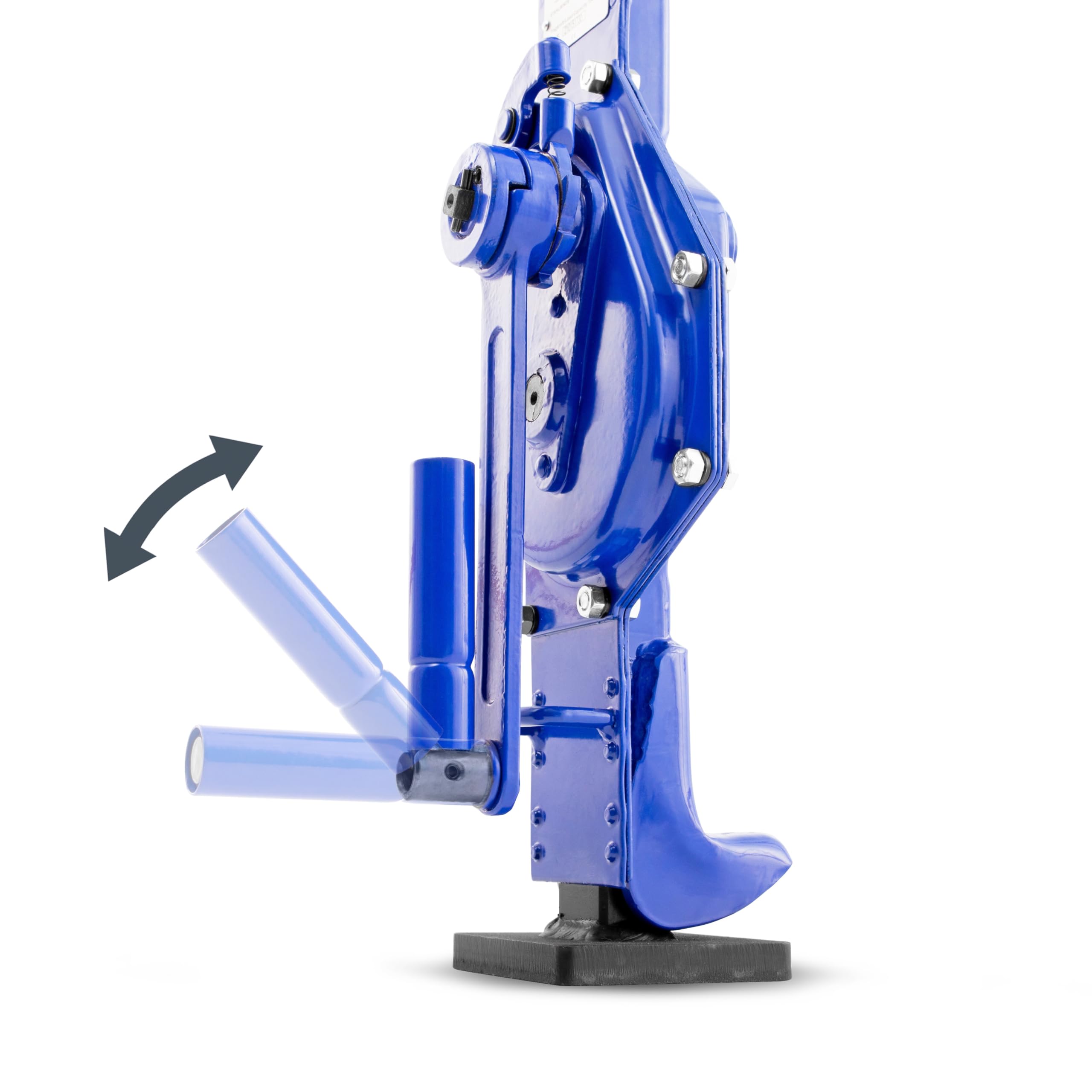 Pallit Stahlwinde 1500 kg / 1,5t – Kurbelwinde für schwere Lasten Sicherheitskurbel, Hubhöhe 600-900 mm Stockwinde Hubwinde Wagenheber Zahnstangenwinde