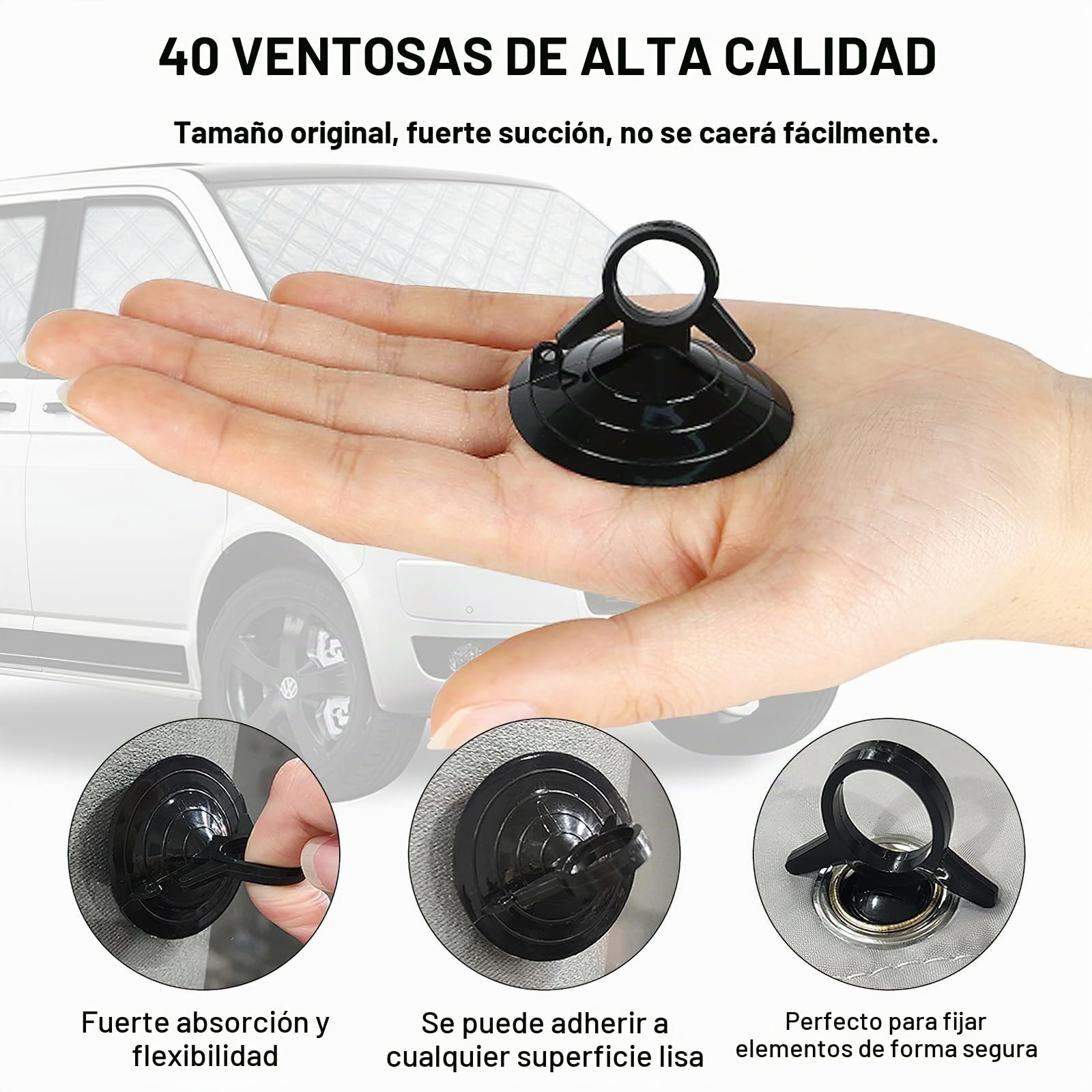 Parasol para Parabrisas Compatible con Citroen Berlingo 2008-2018, 8 Piezas Juego de Protector de Parabrisas, Juego de Ventana de Persiana Térmica Interior con Bolsa Almacenamiento