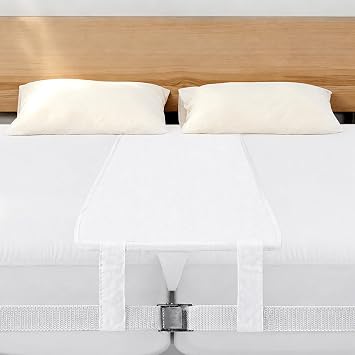 Ruili Bed Bridge Twin to King Converter Kit - Mattress Connector with Strap - Extra Wide Soft Bed Gap Filler - Adjustable Comfortable Connector - Storage Bag Included Cotton